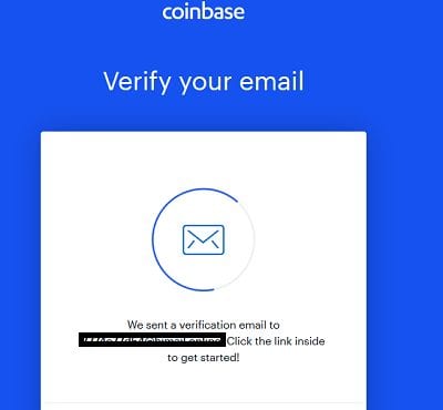 Coinbase activation email