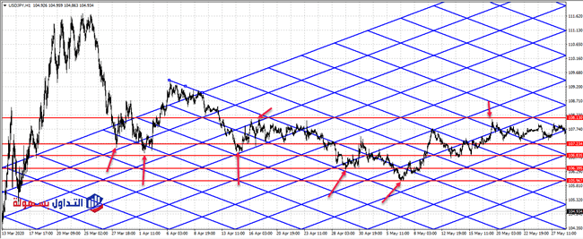 شبكة جان Gann Grid