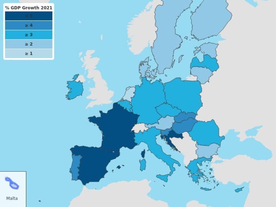 التوقعات الاقتصادية للاتحاد الأوروبي