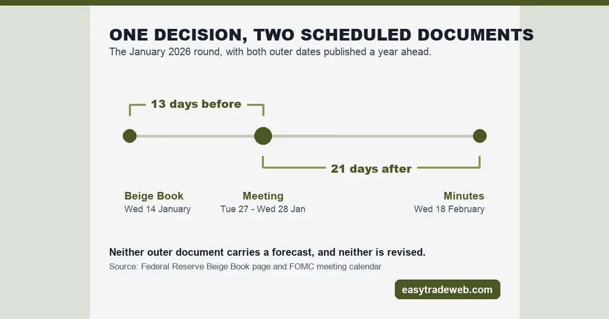 The Beige Book: What an Anecdotal Fed Report Cannot Tell You The January 2026 round with the Beige Book 13 days before the meeting and the minutes 21 days after it